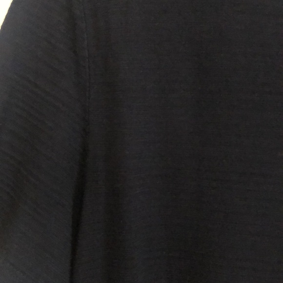 Mens Striped Black Calvin Klein V Neck Shirt (Size M) - Picture 3 of 4